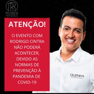 evento com Rodrigo Cintra, que se realizaria dia 06/04, não poderá acontecer